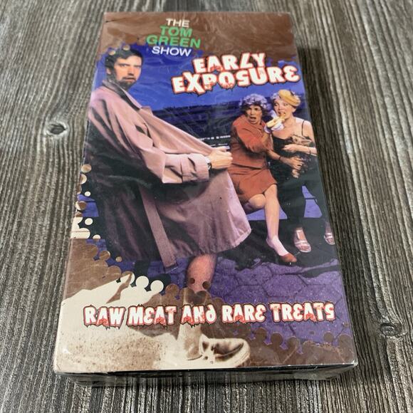 Tom Green Show - Early Exposures: Raw Meat & Rare Treats (VHS 2003) RARE SEALED - Picture 1 of 5